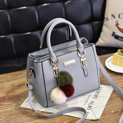 Women Beaded Pendant PU Shoulder Bag With Tassel Charm - Smarsty