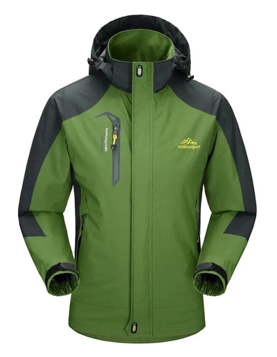 TRVLWEGO Camping Hiking Jacket Men Autumn Outdoor Sports Coats Climbing Trekking Windbreaker Travel Waterproof Jackets Black by Smarsty