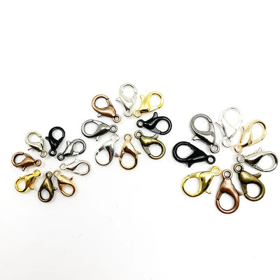 Rotating Lobster Clasps Gold Rhodium Secure 10pcs Pack - Smarsty