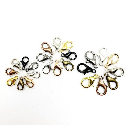 Rotating Lobster Clasps Gold Rhodium Secure 10pcs Pack - Smarsty
