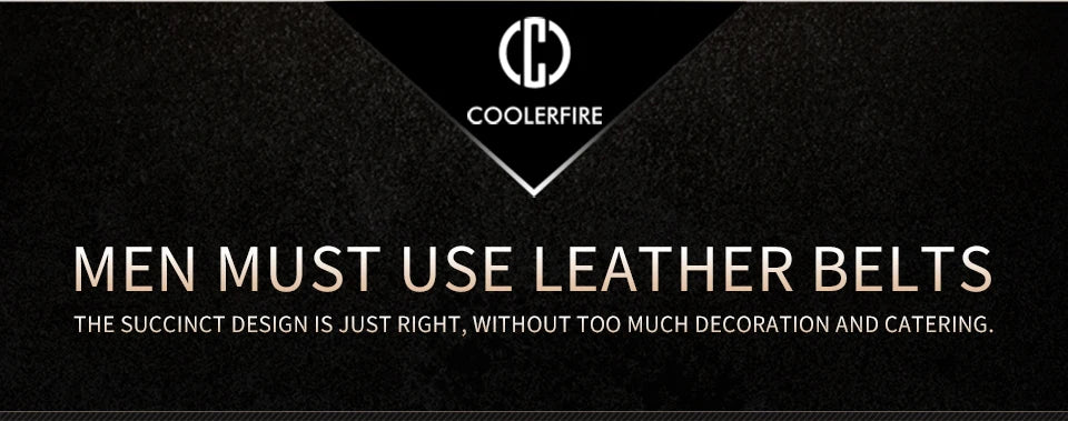Men Genuine Leather Belt Luxury Cowskin Strap - Smarsty
