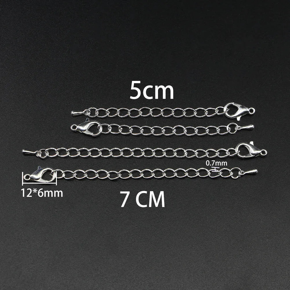 10pcs Extension Chains With Lobster Clasps Adjustable - Smarsty