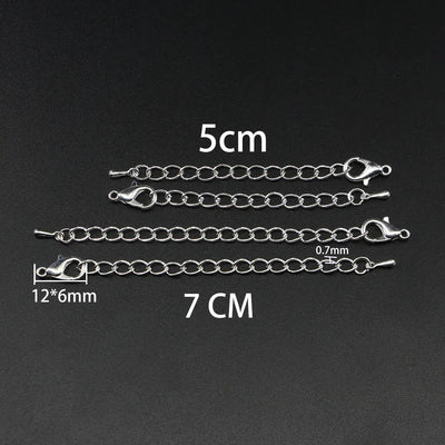 10pcs Extension Chains With Lobster Clasps Adjustable - Smarsty