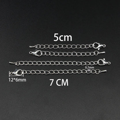 10pcs Extension Chains With Lobster Clasps Adjustable - Smarsty