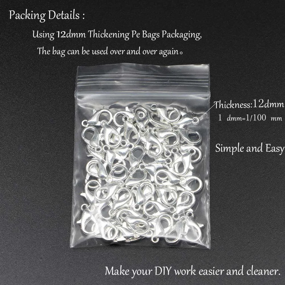 Rotating Lobster Clasps Gold Rhodium Secure 10pcs Pack - Smarsty
