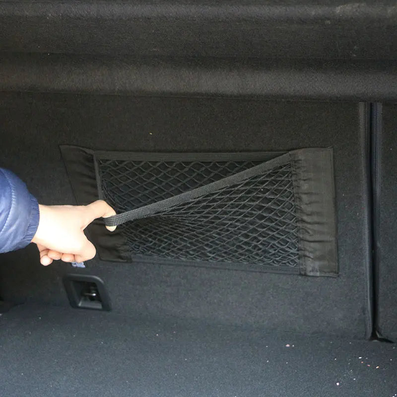 Car Trunk Box Storage Net Bag Organizer Space Saving Cars - Smarsty