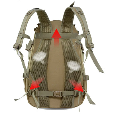 Camping Backpack Men's Bag Travel Bags Tactical Molle Climbing Rucksack Hiking Outdoor Reflective Shoulder Fishing Laptop Bag by Smarsty