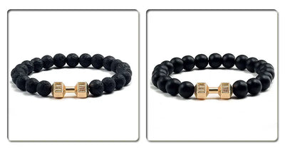 Natural Volcanic Stone Bracelet for Fitness Enthusiasts - Smarsty