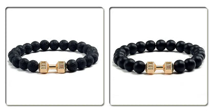 Natural Volcanic Stone Bracelet for Fitness Enthusiasts - Smarsty