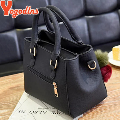 Women Beaded Pendant PU Shoulder Bag With Tassel Charm - Smarsty