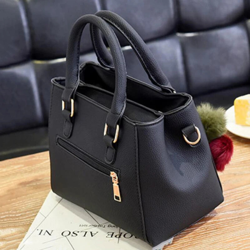Women Beaded Pendant PU Shoulder Bag With Tassel Charm - Smarsty