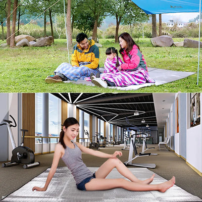 Camping Mat Foam Foil Blanket Aluminum Insulation Foam Foil Mat Sleeping Pad Thermal Outdoor Tent Footprint Reflecting Heat by Smarsty