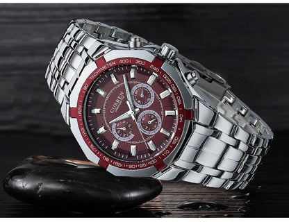 CURREN Men's Luxury Waterproof Stainless Steel Sports Watch - Smarsty
