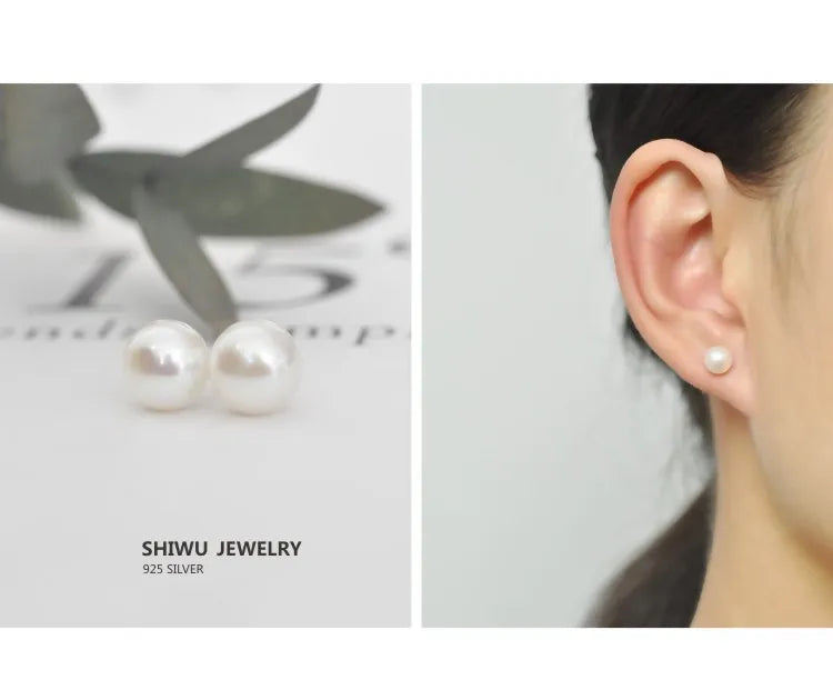 Pearl Drop Earrings With Crystal Accent For Weddings - Smarsty