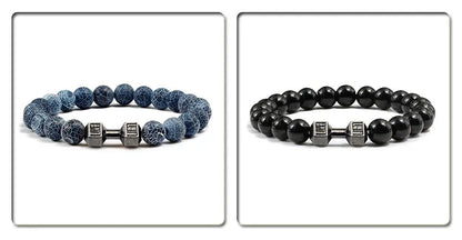Natural Volcanic Stone Bracelet for Fitness Enthusiasts - Smarsty