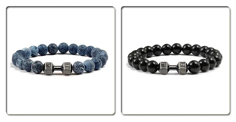 Natural Volcanic Stone Bracelet for Fitness Enthusiasts - Smarsty