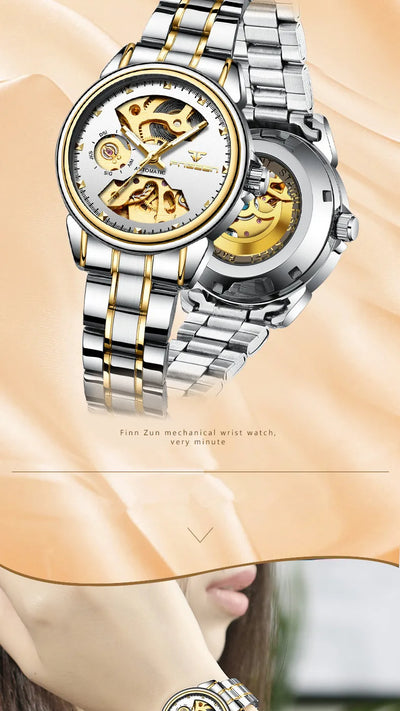 Luxury Automatic Waterproof Ladies Watch with Luminous Feature - Smarsty