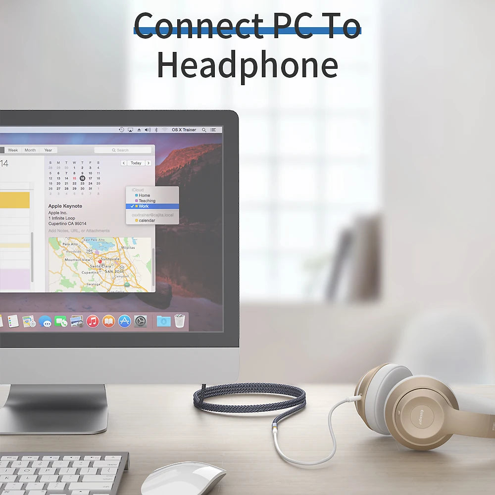 Essager 3.5mm Audio Extension Cable for Enhanced Connectivity - Smarsty