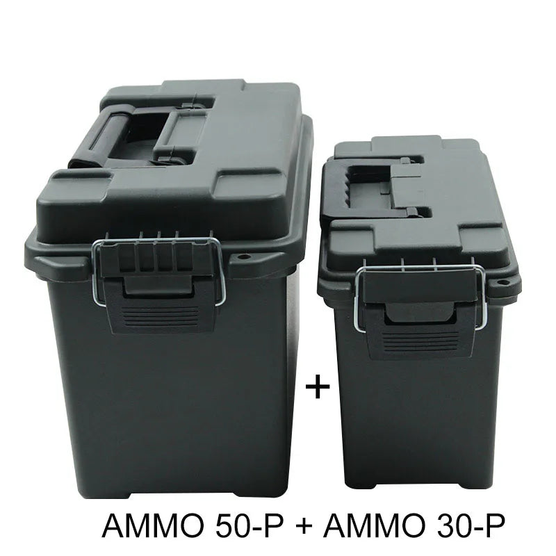 Plastic Ammo Box Weapons Safe Storage Ammo Can Lightweight High Strength Ammo Accessory Crate Storage Case Bullet Safety Box by Smarsty