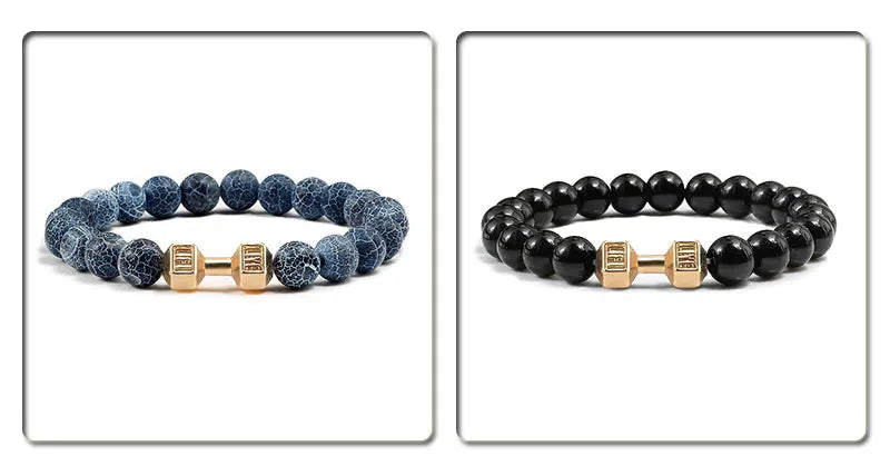 Natural Volcanic Stone Bracelet for Fitness Enthusiasts - Smarsty