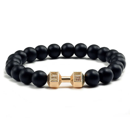Natural Volcanic Stone Bracelet for Fitness Enthusiasts - Smarsty
