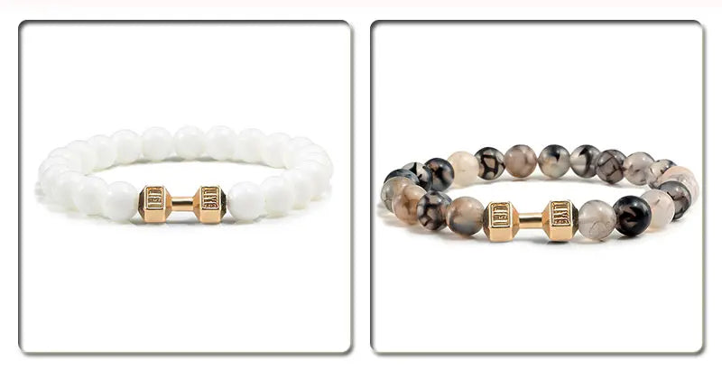 Natural Volcanic Stone Bracelet for Fitness Enthusiasts - Smarsty