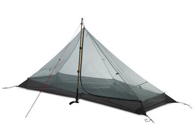FLAME'S CREED Lanshan 1 Person Oudoor Ultralight Camping Tent Single Man 3 Season Professional 15D Silnylon Rodless Tent by Smarsty