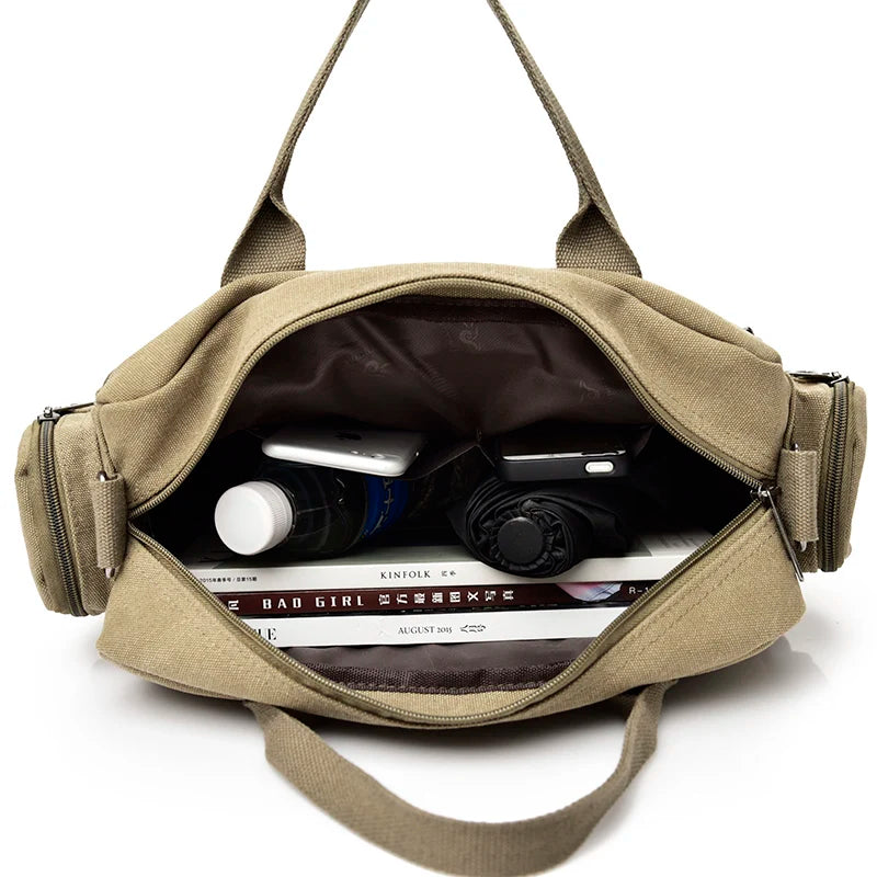 Mens Canvas Crossbody Bag For Travel And Everyday Use - Smarsty