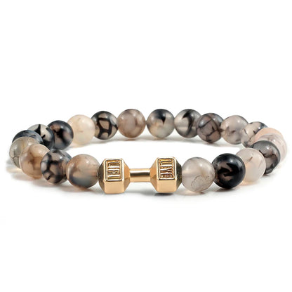 Natural Volcanic Stone Bracelet for Fitness Enthusiasts - Smarsty