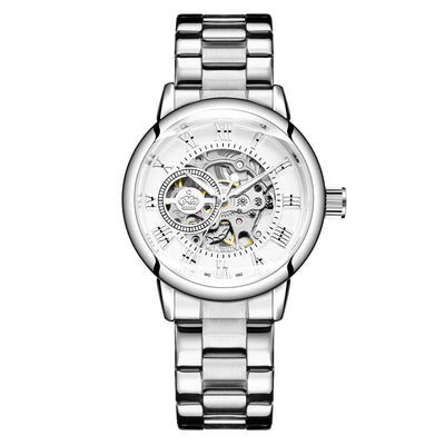 Luxury Skeleton Women's Mechanical Watch with Automatic Movement - Smarsty