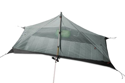 FLAME'S CREED Lanshan 1 Person Oudoor Ultralight Camping Tent Single Man 3 Season Professional 15D Silnylon Rodless Tent by Smarsty