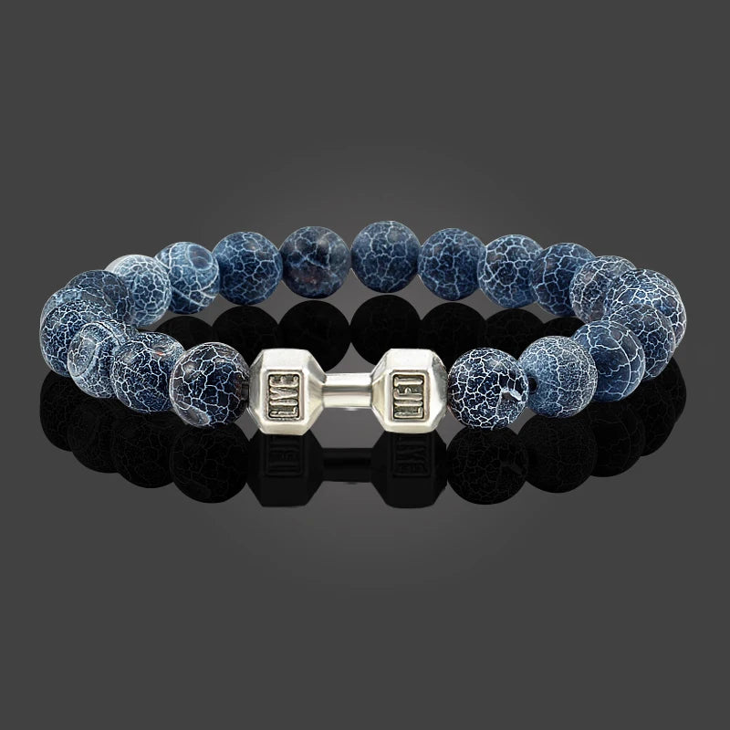 Natural Volcanic Stone Bracelet for Fitness Enthusiasts - Smarsty