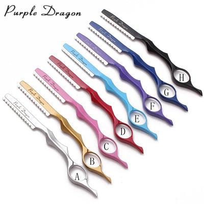 Purple Dragon Professional Barber Razor with 10 Blades - Smarsty