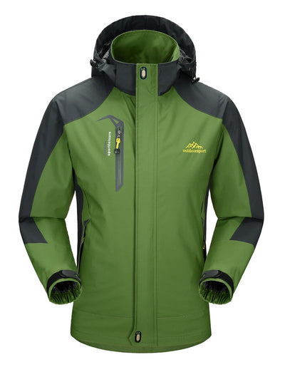 TRVLWEGO Camping Hiking Jacket Men Autumn Outdoor Sports Coats Climbing Trekking Windbreaker Travel Waterproof Jackets Black by Smarsty