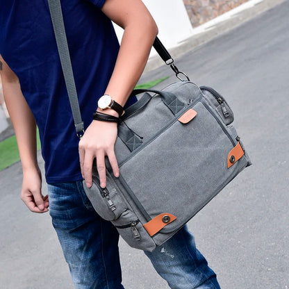 Mens Canvas Crossbody Bag For Travel And Everyday Use - Smarsty
