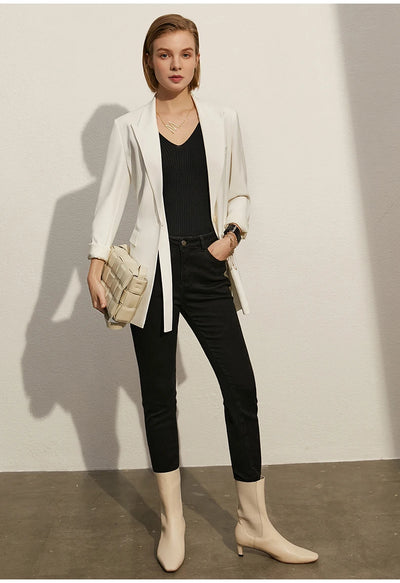 Amii Minimalism Summer New Women's Camisole Tops Office Lady Solid V-neck Sexy Slim Vest Girls Tank Streetwear Tops 12321058 - Smarsty