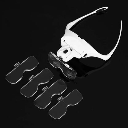Illuminated Magnifying Glasses with Adjustable LED Lights - Smarsty