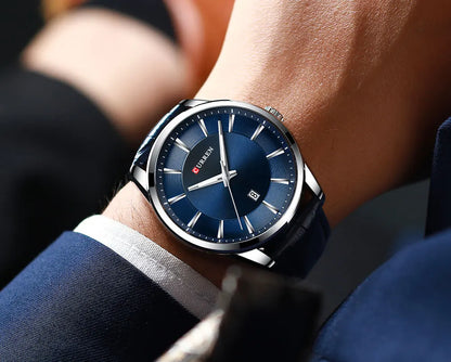 CURREN Luxury Quartz Watch for Men with Leather Strap - Smarsty