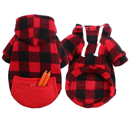 Reversible Plaid Dog Winter Coat for Comfort and Warmth - Smarsty