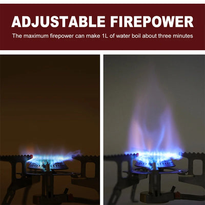 Widesea Camping Gas Stove Outdoor Tourist Burner Strong Fire Heater Tourism Cooker Survival Furnace Supplies Equipment Picnic by Smarsty