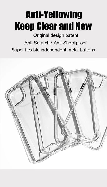 Smarsty Clear MagSafe Case for iPhone Pro Max and Regular Models -