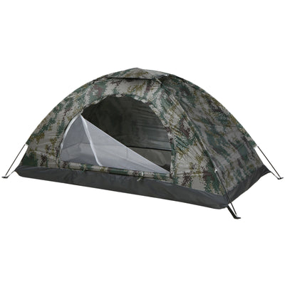 Tomshoo 1/2 Person Ultralight Camping Tent Single Layer Portable Hiking Tent Anti-UV Coating UPF 30+ for Outdoor Beach Fishing by Smarsty