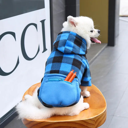 Reversible Plaid Dog Winter Coat for Comfort and Warmth - Smarsty