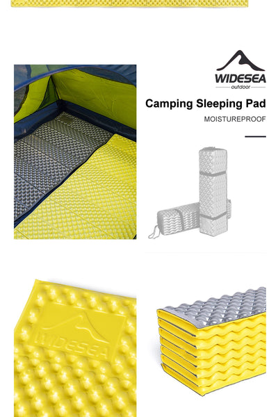 Widesea Camping Mat Portable Sleeping Pad Picnic Foam Bed Mattress Travel Trekking Equipment Blanket Waterproof Moistureproof by Smarsty