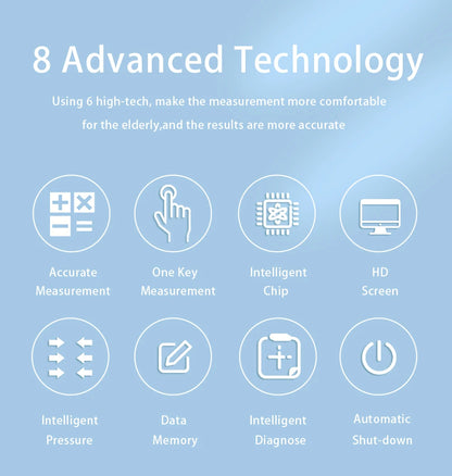 Automatic Upper Arm Blood Pressure Monitor with Data Storage - Smarsty