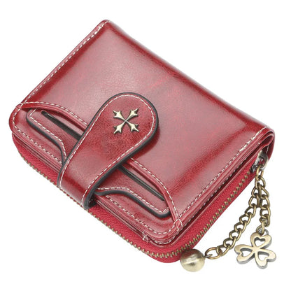 2023 New Women Wallets Fashion Short PU Leather Top Quality Card Holder Female Zipper Purse - Smarsty