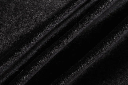 2022 Autumn Winter Women Solid Velvet Long Sleeve Ruched Midi Dress Side Slit Bodycon Sexy Streetwear Party Elegant Club - Smarsty