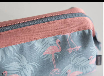 Waterproof Flamingo Cosmetic Bag For Women Travel Organizer - Smarsty