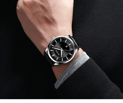 CURREN Luxury Quartz Watch for Men with Leather Strap - Smarsty