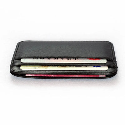 New Slim 100% Sheepskin Genuine Leather Men's Wallet Male Thin Mini ID Credit Card Holder Small Cardholder Purse For Man - Smarsty